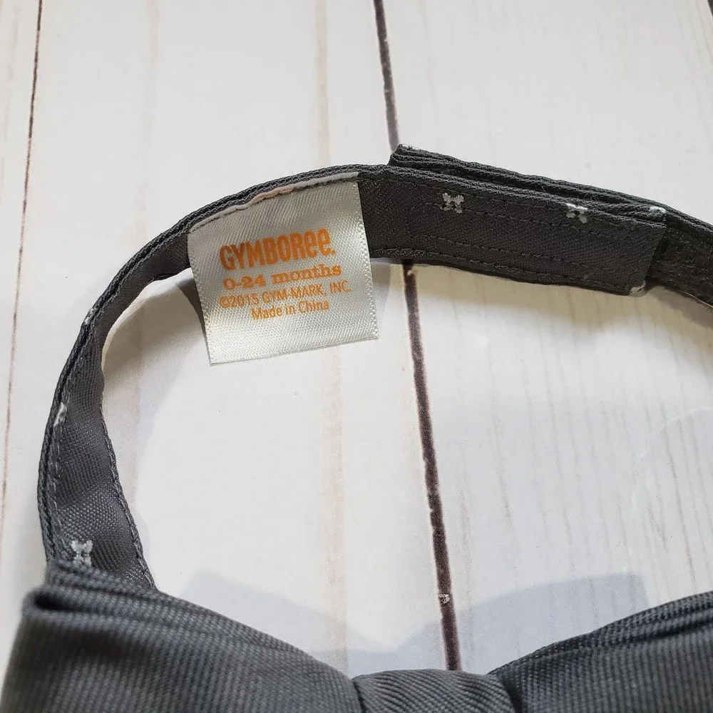 Gymboree Grey Bow Tie baby boys 0-24 months